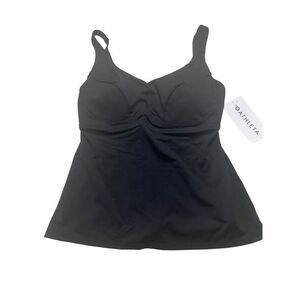 Athleta Women's Black Bondi Cup Tankini Swimwear Size 36D NWT